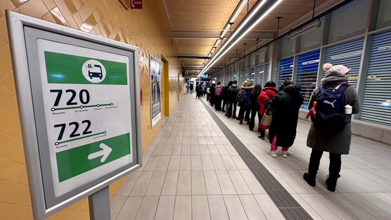 people in a line