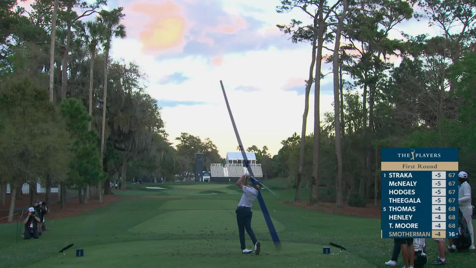 Austin Smotherman sinks 34-foot birdie putt on No. 8 at THE PLAYERS