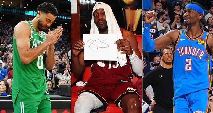 Jayson Tatum, Bam Adebayo, Shai Gilgeous-Alexander