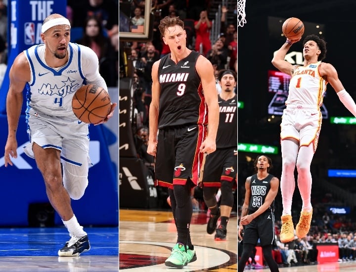 Jalen Suggs, Pelle Larsson, Jalen Johnson