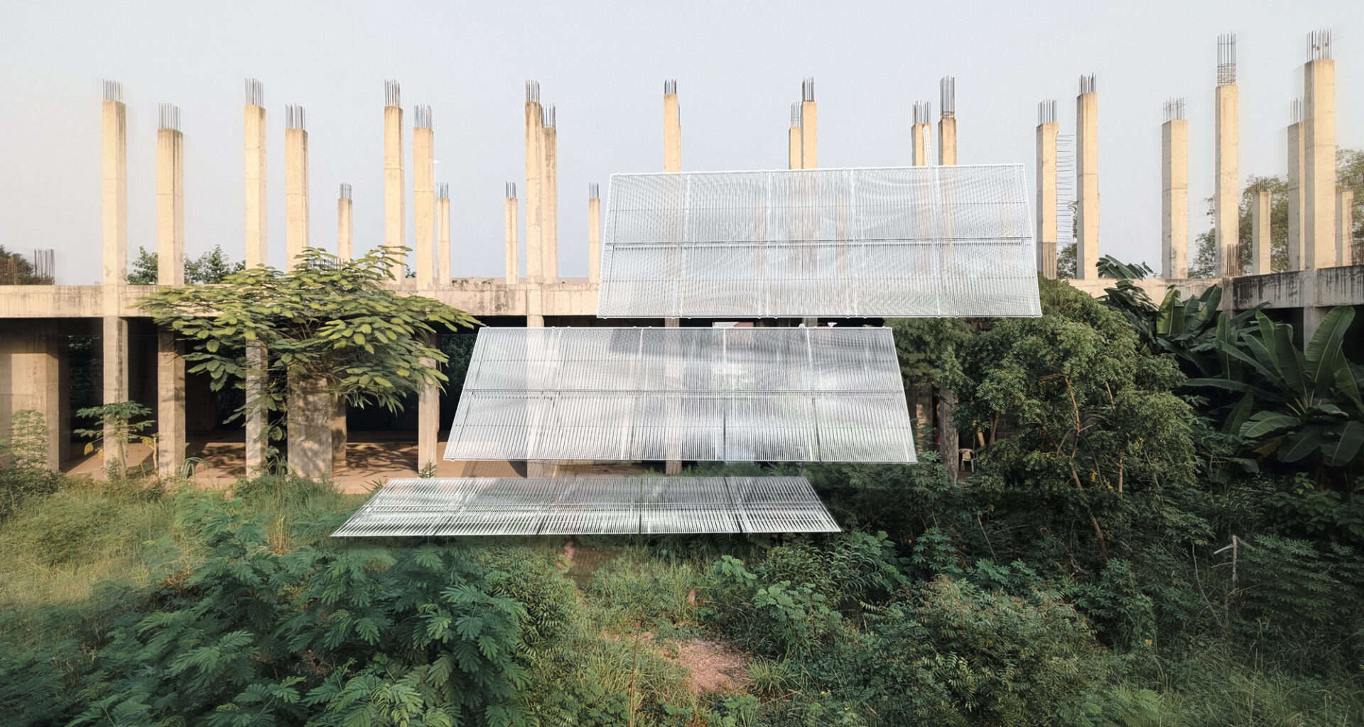 Modular Installation Reimagines Unfinished Structures at Limbo Museum in Accra, Ghana