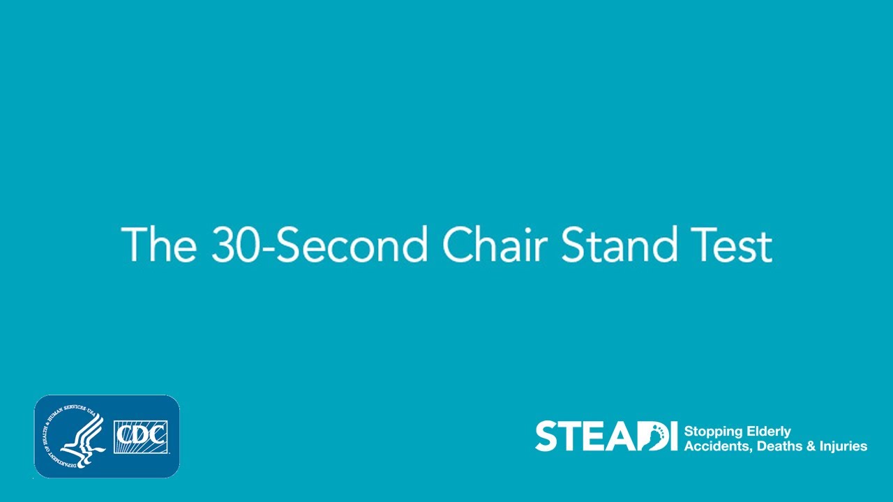 30-Second Chair Stand Test - YouTube