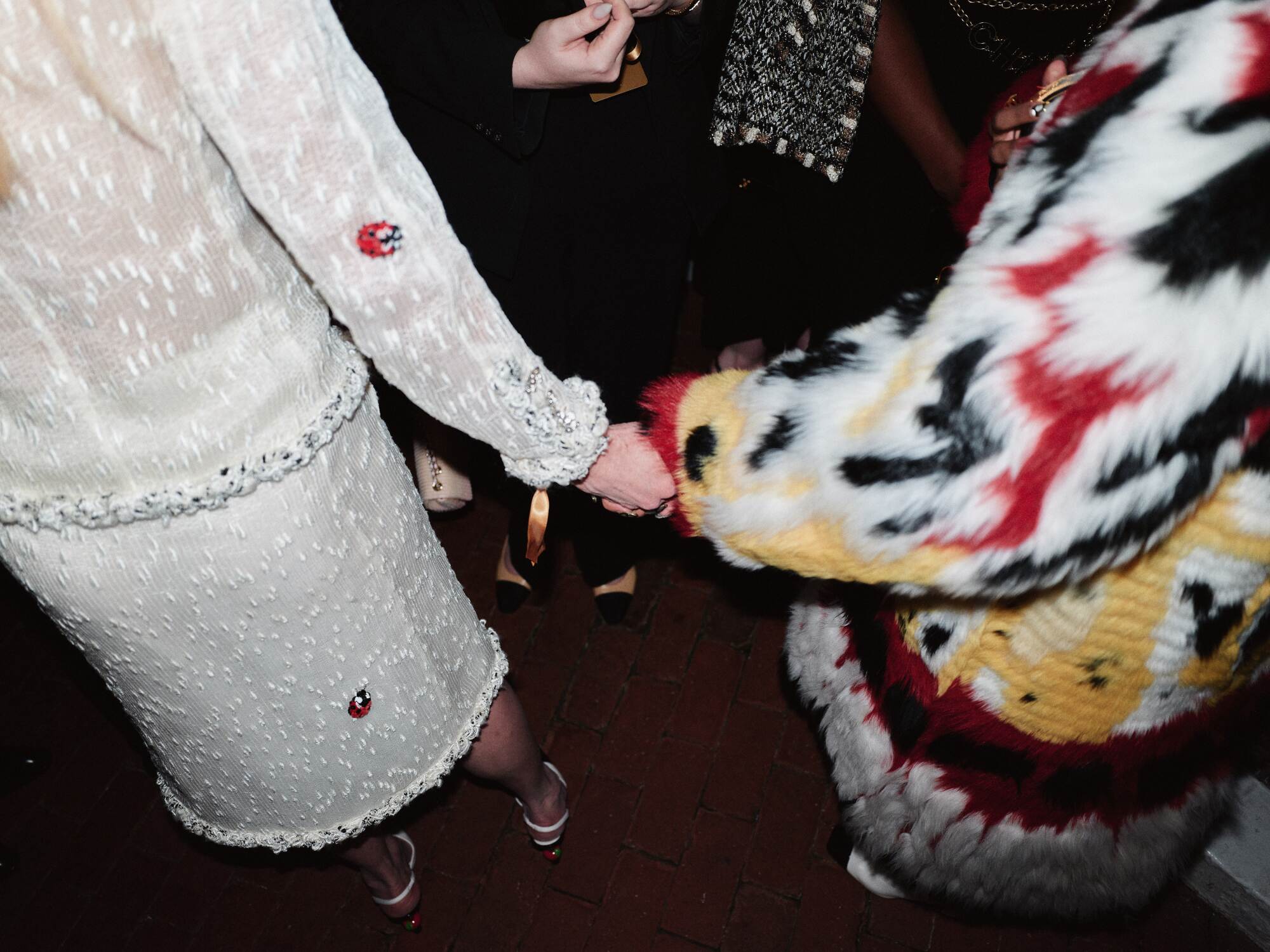 Nicole Kidman, left, and Teyana Taylor at the Chanel dinner