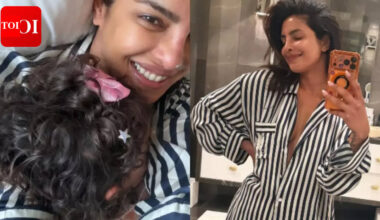 Nick Jonas: Priyanka Chopra cuddles with daughter Malti after glamorous Oscars night - PICS﻿﻿ |
