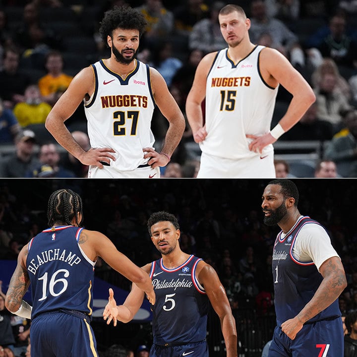 Jamal Murray, Nikola Jokić, MarJon Beauchamp, Quentin Grimes, Andre Drummond