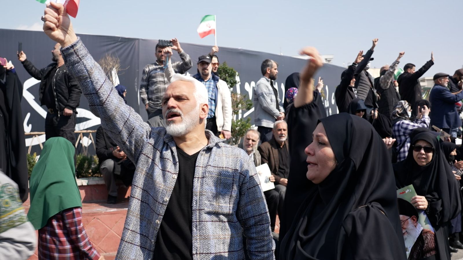 Iranians out in strength as thousands attend funeral for security chief Larijani and crew of sunken navy ship | World News