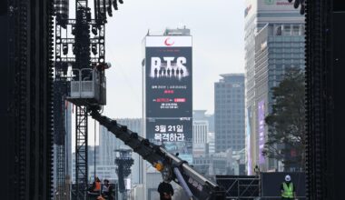 The stage for BTS