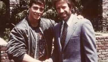 Jean-Claude Van Damme with Chuck Norris