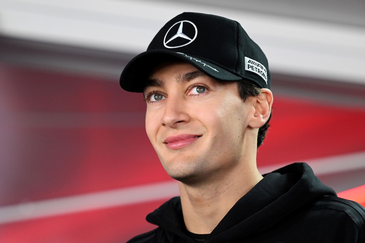 George Russell recreates iconic "Tokyo Drift" scene in Mercedes Japanese GP shoot