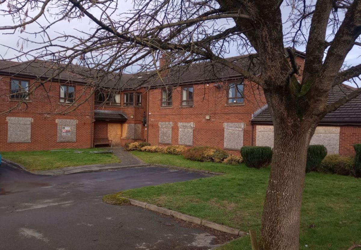 The now vacant Hyde Nursing Home off Grange South Road, Hyde