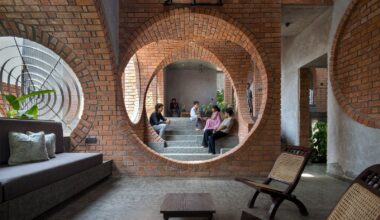 Brick Portals Channel Light and Air in This Multigenerational Home in India