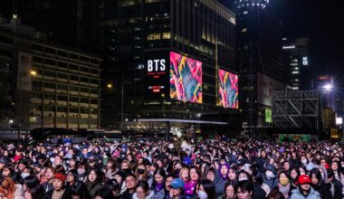 Concertgoers attend K-pop group BTS
