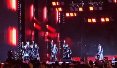 BTS performs during their comeback concert in Gwanghwamun in central Seoul, March 21. Reuters-Yonhap