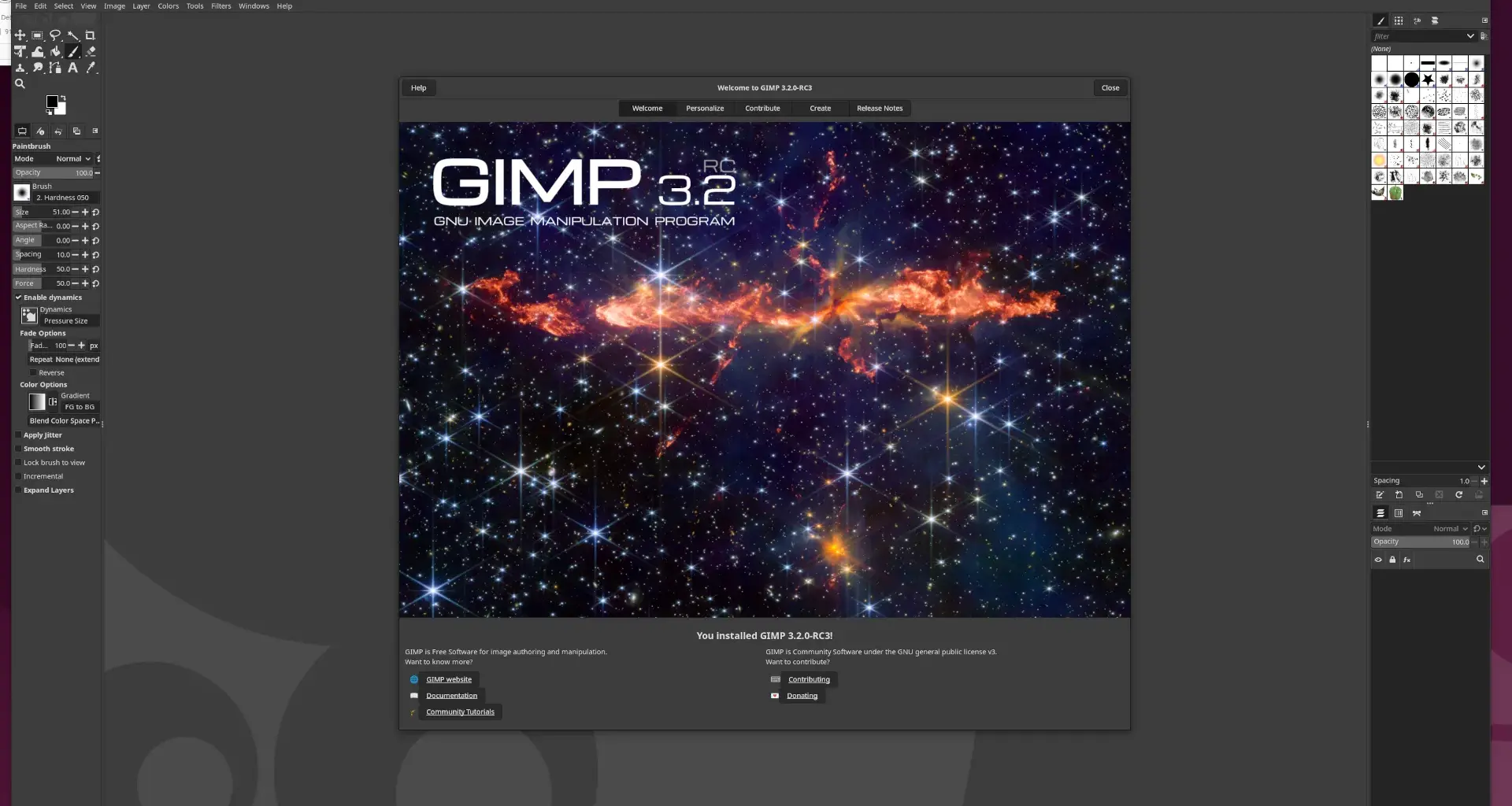 GIMP 3.2 on Linux
