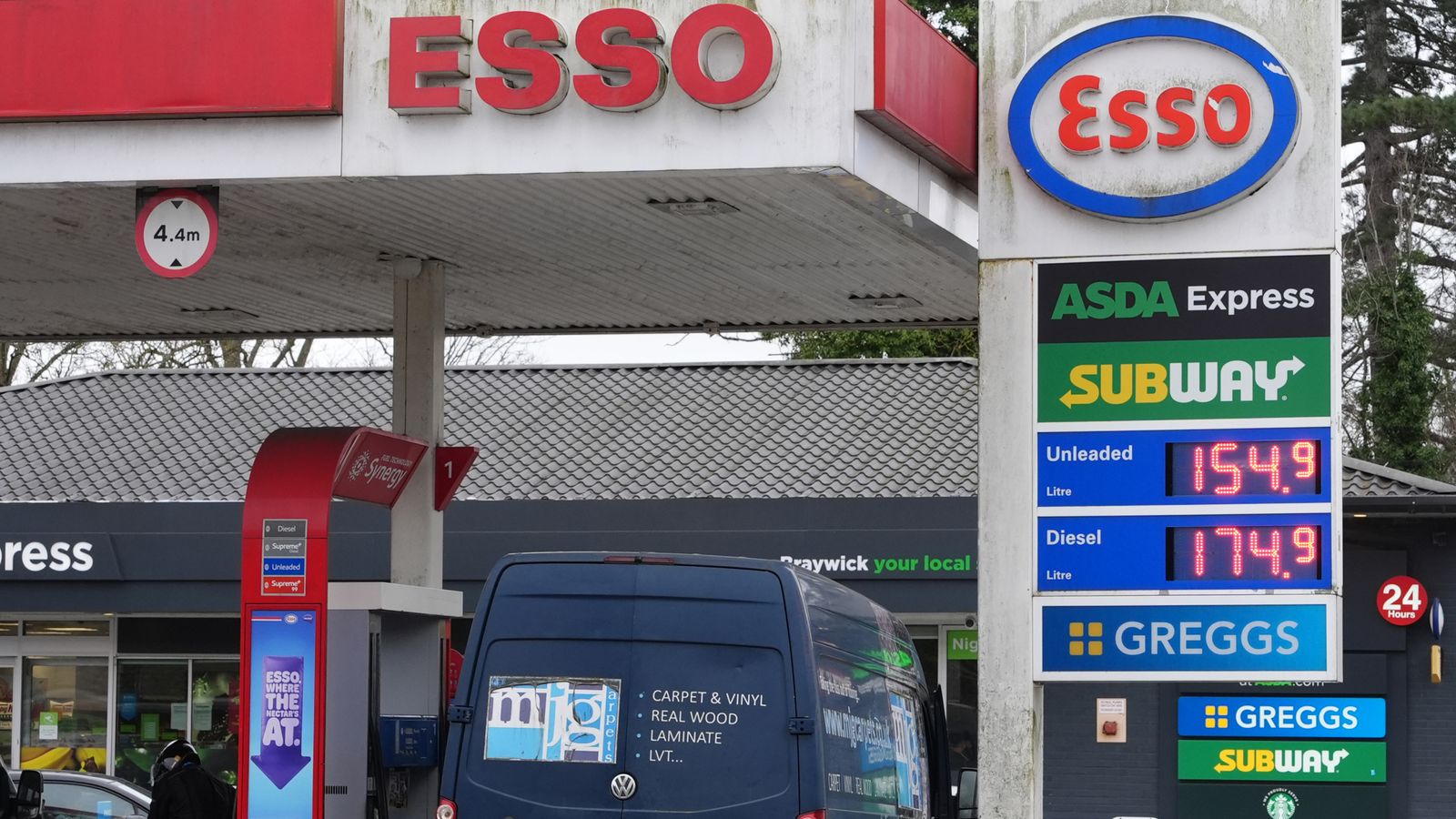Petrol prices have risen to an average of more than 150p per litre. Pic: PA