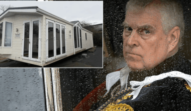 Andrew Mountbatten-Windsor goes from Grade II mansion to two-bed caravan as static unit arrives at Marsh Farm