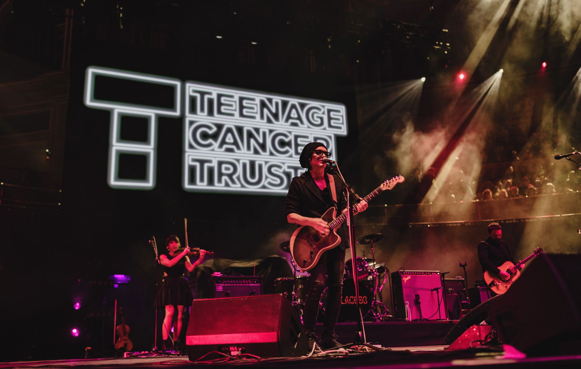 Placebo live at Robert Smith's Teenage Cancer Trust gigs at London's Royal Albert Hall. Credit: John Stead, Teenage Cancer Trust