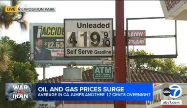 Oil and gas prices rapidly rise as Iran war shows no signs of letting up