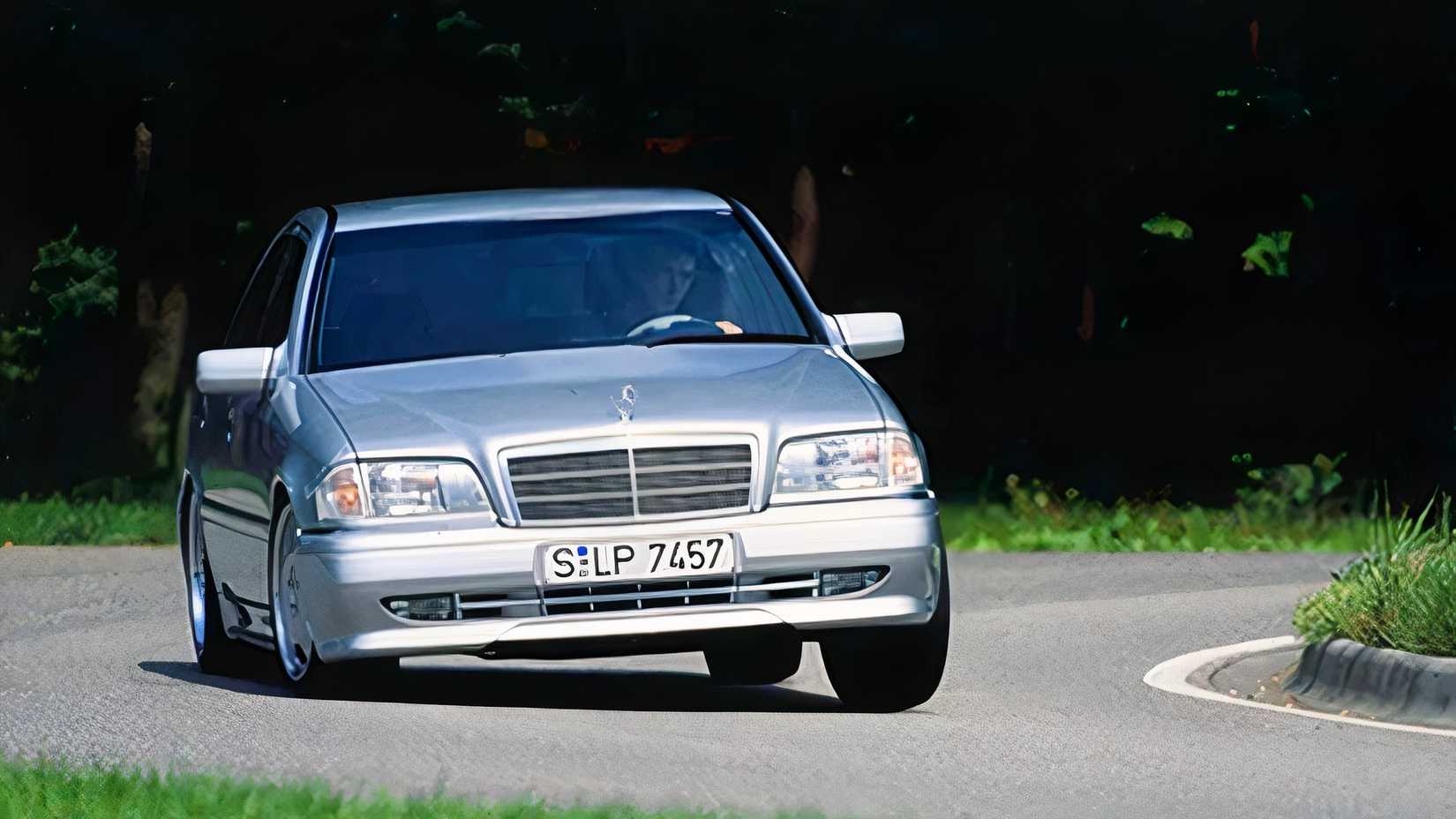 Silver 1995 Mercedes-Benz C36 AMG