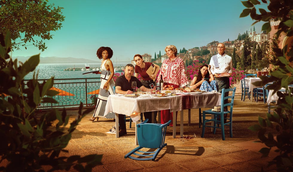 Gaia Scodellaro, Warren Brown, Cristiana DellAnna, Phyllis Logan, Beau Gadsdon, Urbano Barberini, A Taste for Murder gaia scodellaro, warren brown, cristiana dellanna, phyllis logan, beau gadsdon, urbano barberini, a taste for murder