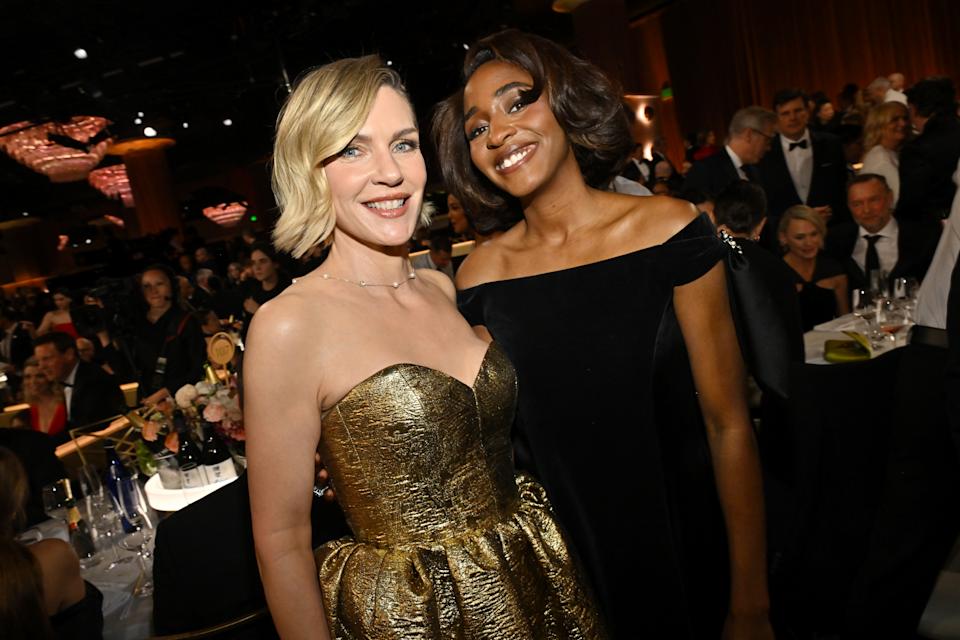 Actors Rhea Seehorn and Ayo Edebiri 