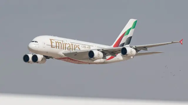Emirates Airline - an A380 in the air