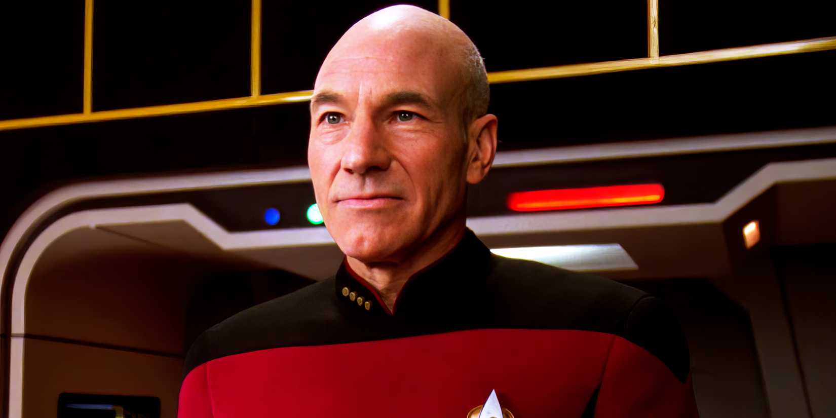 Patrick Stewart as Captain Jean-Luc Picard in Star Trek: The Next Generation