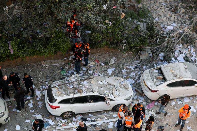 mergency personnel gather following Iranian missile barrage, amid the U.S.-Israel conflict with Iran, in Ramat Gan, Israel, March 3, 2026.