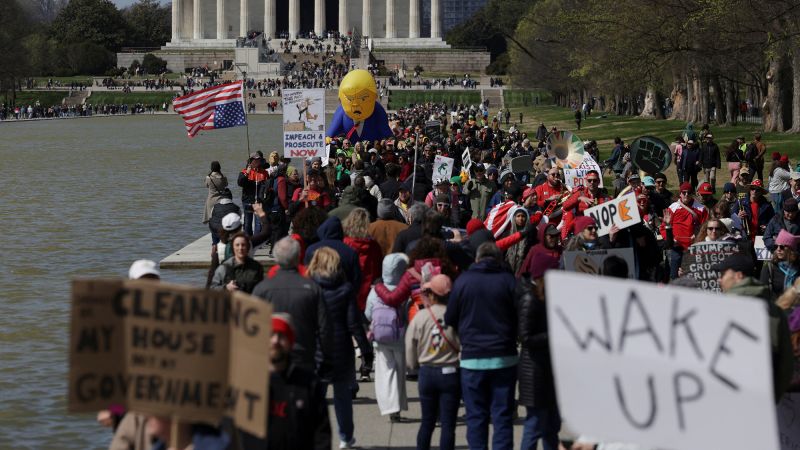 Live updates: Demonstrators across the US rally against Trump in ‘No Kings’ protests