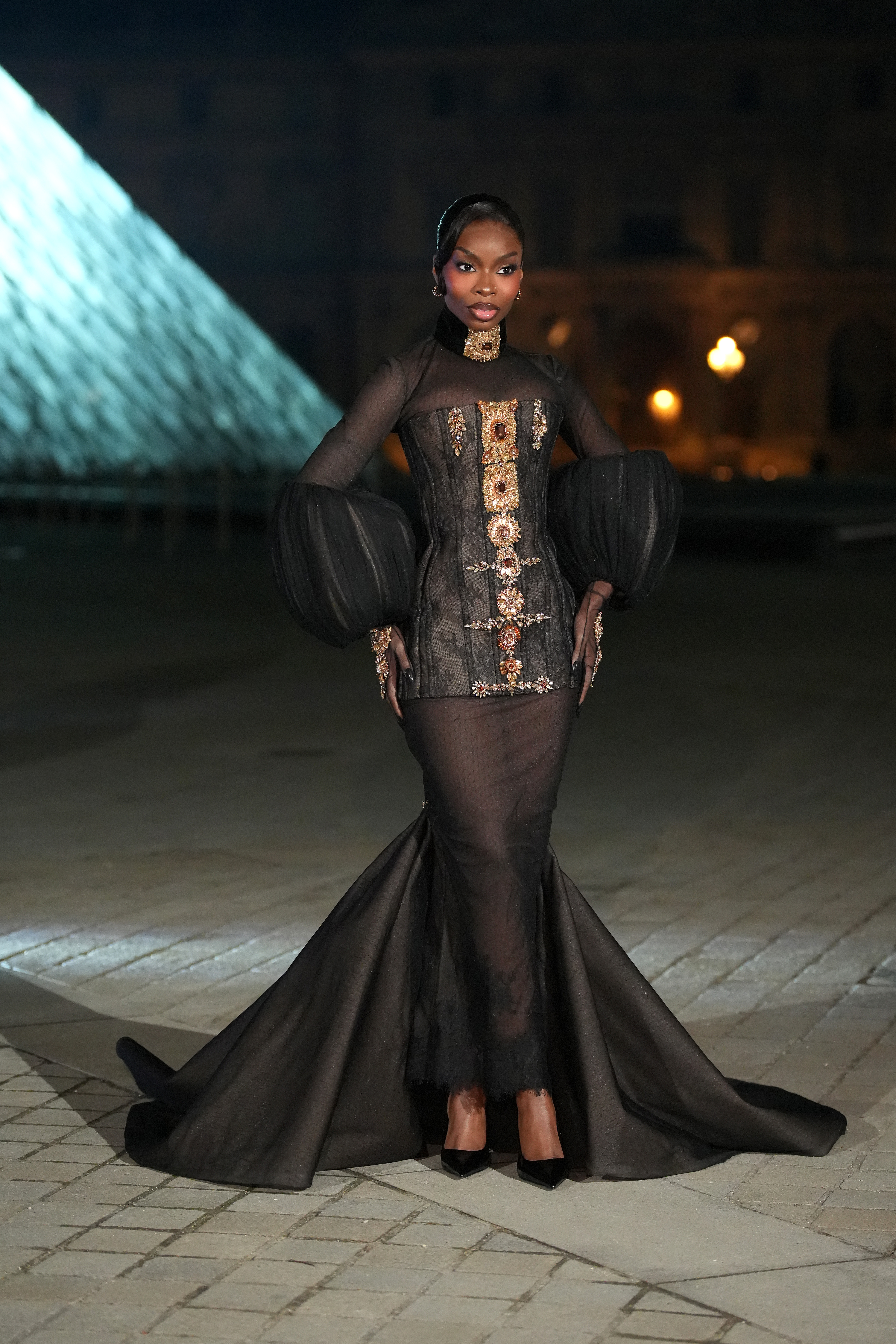 Olandria Carthen at the Grand Dîner du Louvre