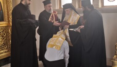 THE TONSURE OF A MONK AT THE PATRIARCHATE - Jerusalem Patriarchate