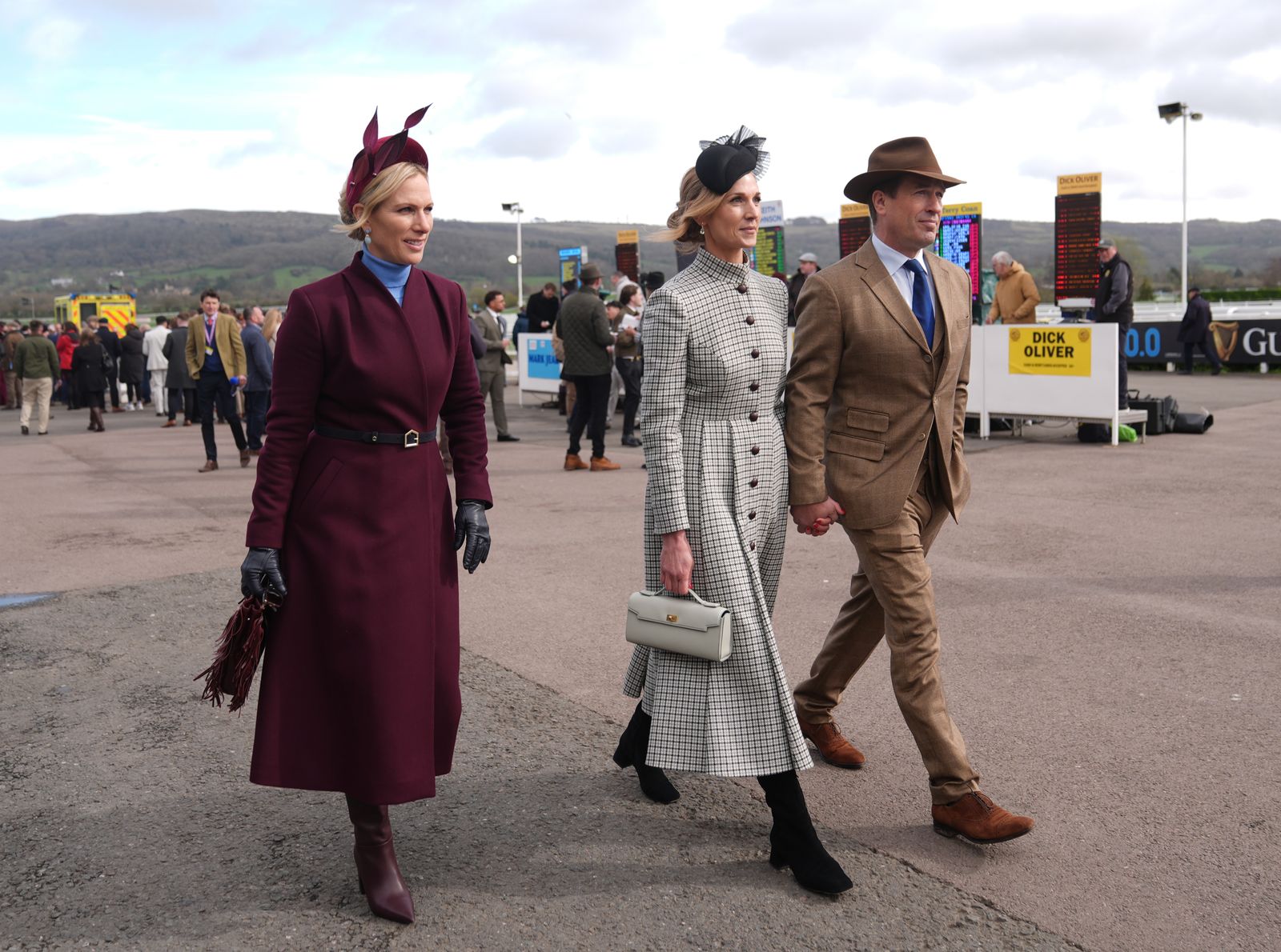 Image may contain Zara Tindall Walter Jones Walter Jones Person Adult Clothing Coat Glove Overcoat and Accessories
