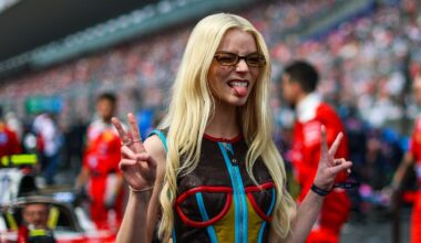 Anya Taylor-Joy Goes Hell for Vintage Leather at the F1 Grand Prix