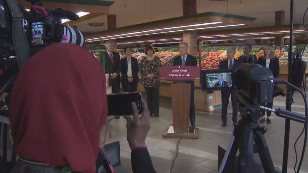 Click to play video: 'Carney announces GST rebate boost to address food affordability'