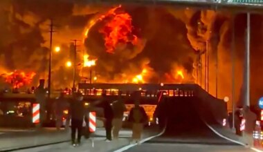 Tehran fuel depots burn as Iran selects new supreme leader