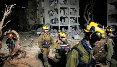 Iranian missile strikes injure 115 in Israel, officials say, puncturing air defenses and shocking the public