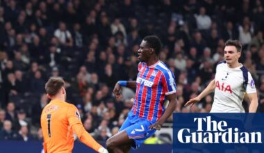 Sarr sinks 10-man Spurs as Crystal Palace plunge imploding club closer to relegation | Premier League