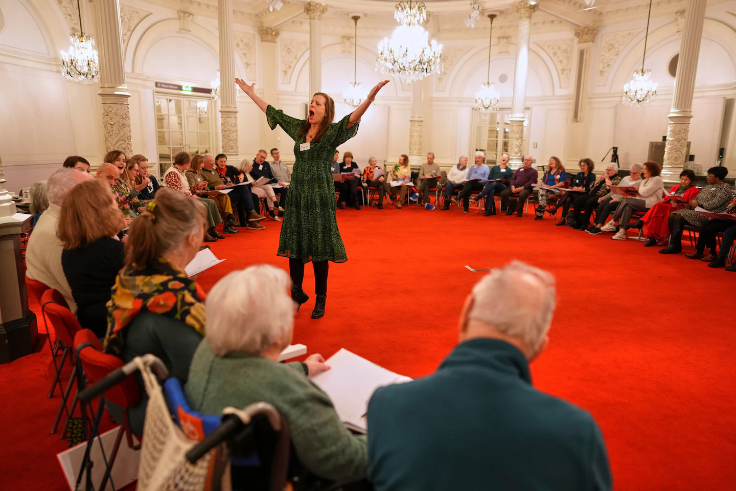 A singing circle at Amsterdam's Concertgebouw offers support for people with dementia