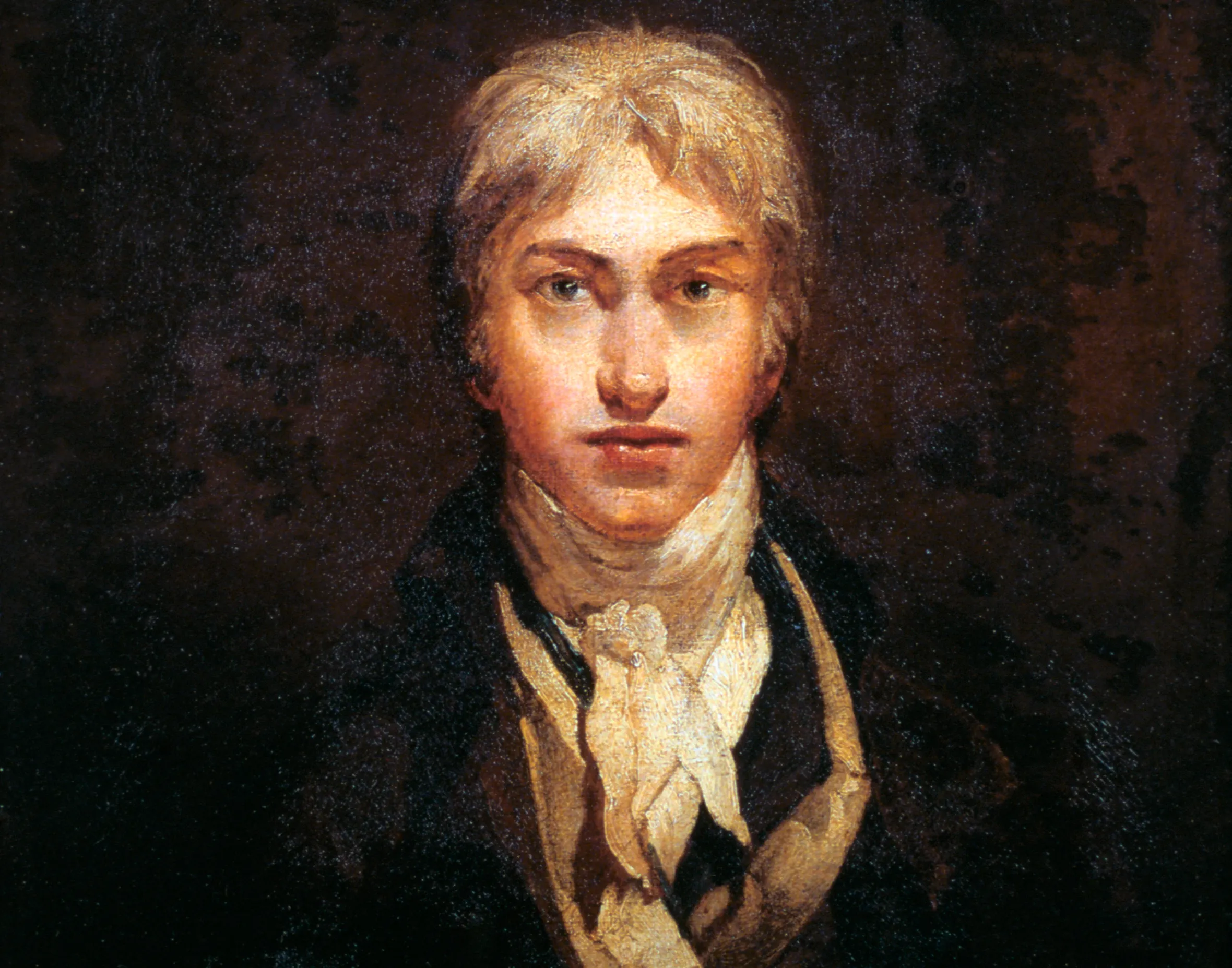 Illustration of a self-portrait of JMW Turner as a young man.