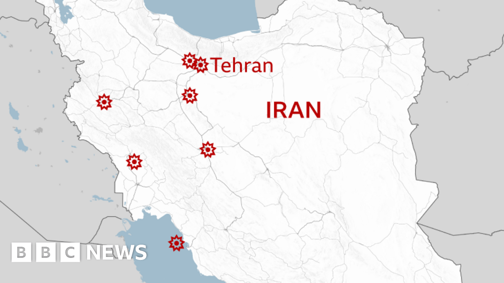 US and Israeli strikes on Iran in maps - BBC
