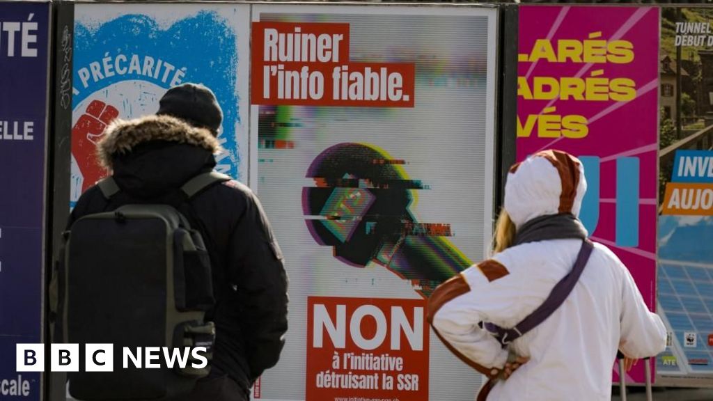 Swiss reject right-wing plan to cut licence fee for public broadcaster - BBC
