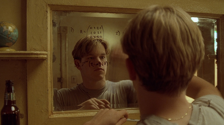 Will Hunting writing on a mirror in Good Will Hunting
