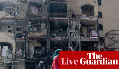 Middle East crisis live: explosions rock Tehran as Iran war enters second week | US-Israel war on Iran