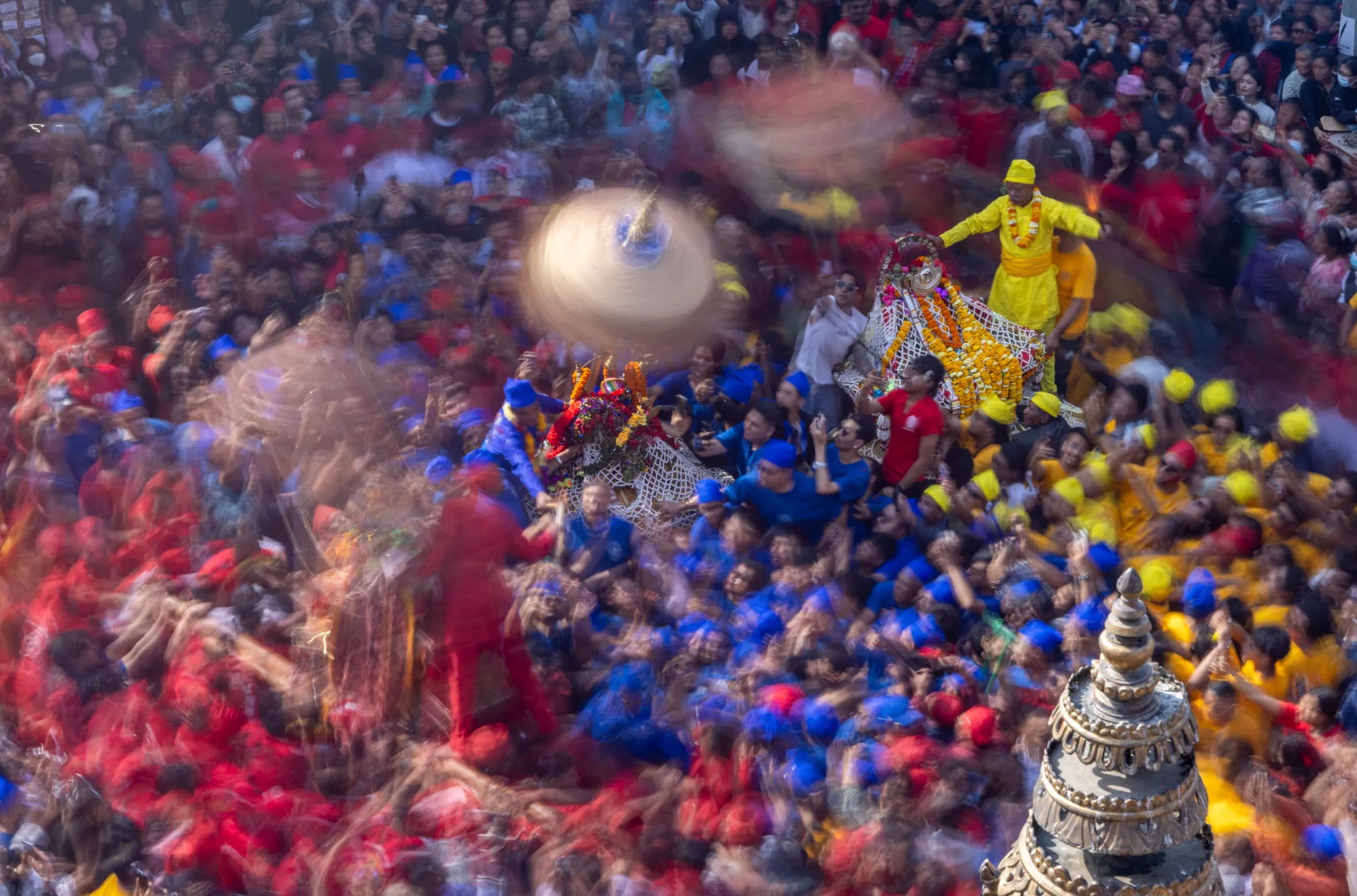 Newar devotees celebrate chariot festival in Kathmandu