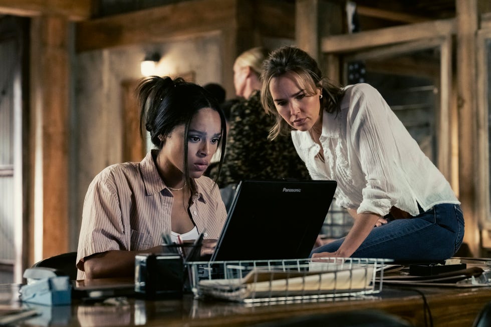 lost girls  cbs original series marshals, scheduled to air on sunday, march 29 800900 pm etpt pictured lr ash santos as andrea and arielle kebbel as belle photo christopher saunderscbs ©2025 cbs broadcasting, inc all rights reserved