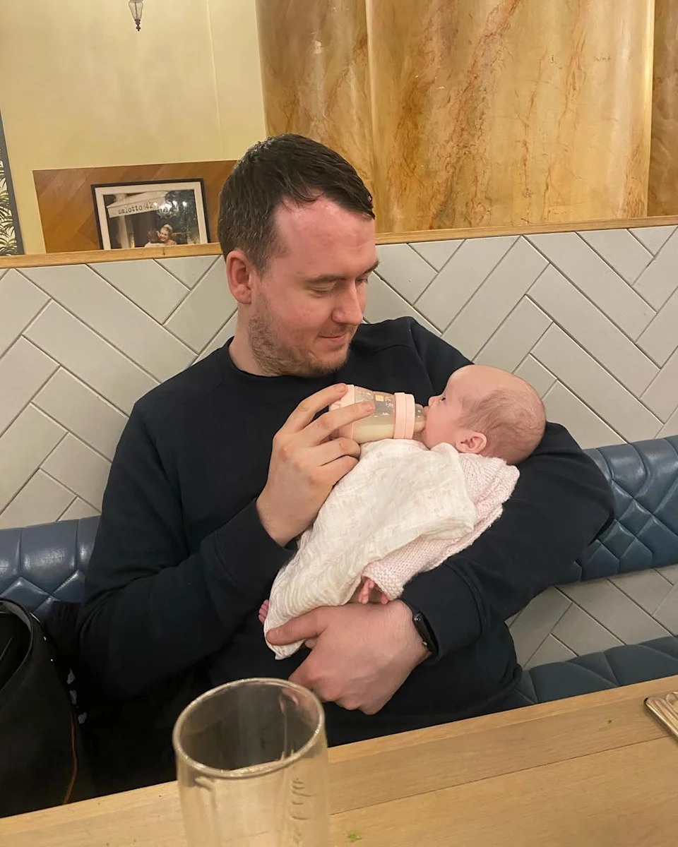 Jason and one of the twins