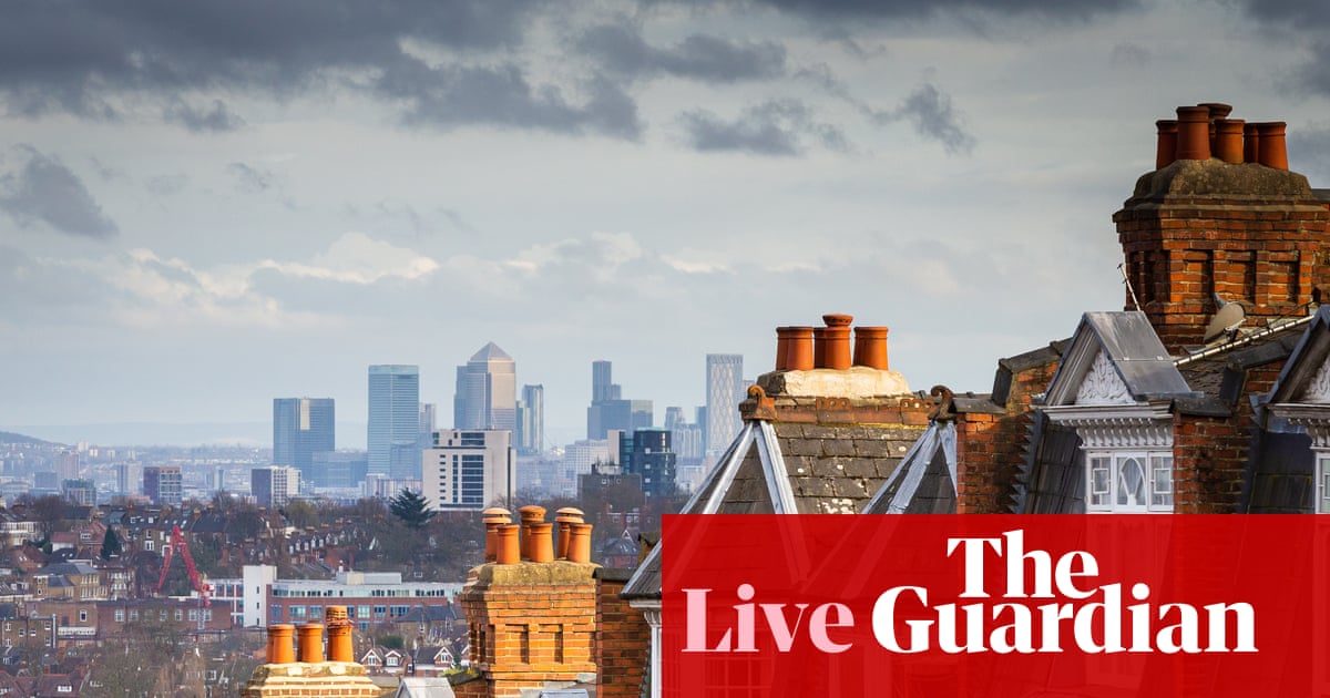 UK house prices rise and economic growth revised up but Iran war clouds outlook – business live | Business