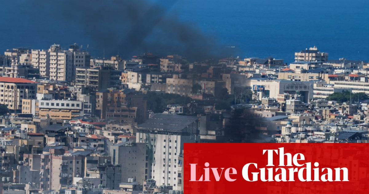 Middle East crisis live: Israeli military tells hundreds of thousands to flee Beirut | US-Israel war on Iran