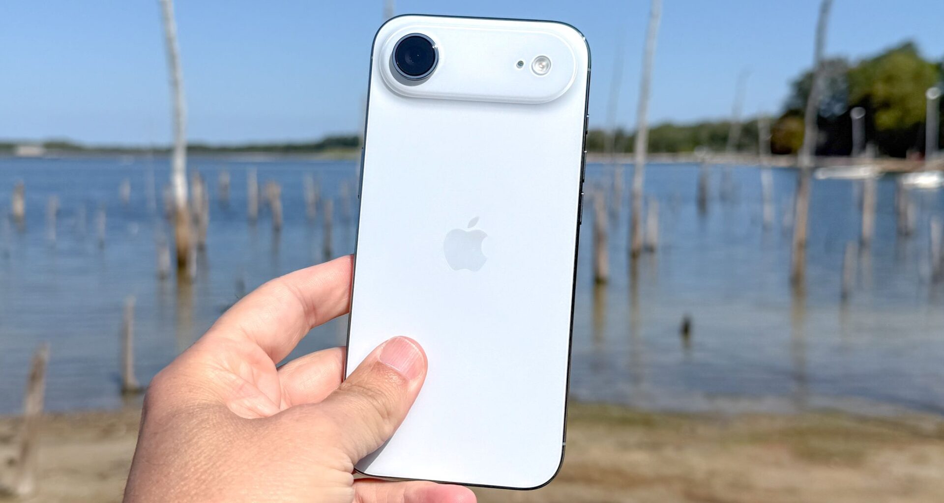 iPhone Air shown in hand