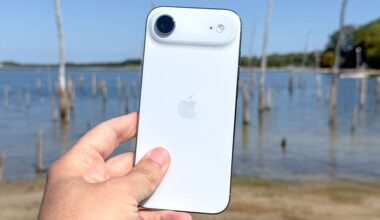 iPhone Air shown in hand